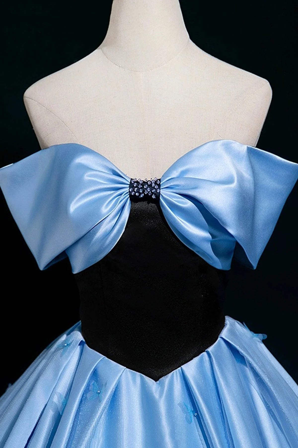 Satin Floor Length Prom Dress A-Line Off the Shoulder Party Dress simple gentle atmospheric and unique desi Brin