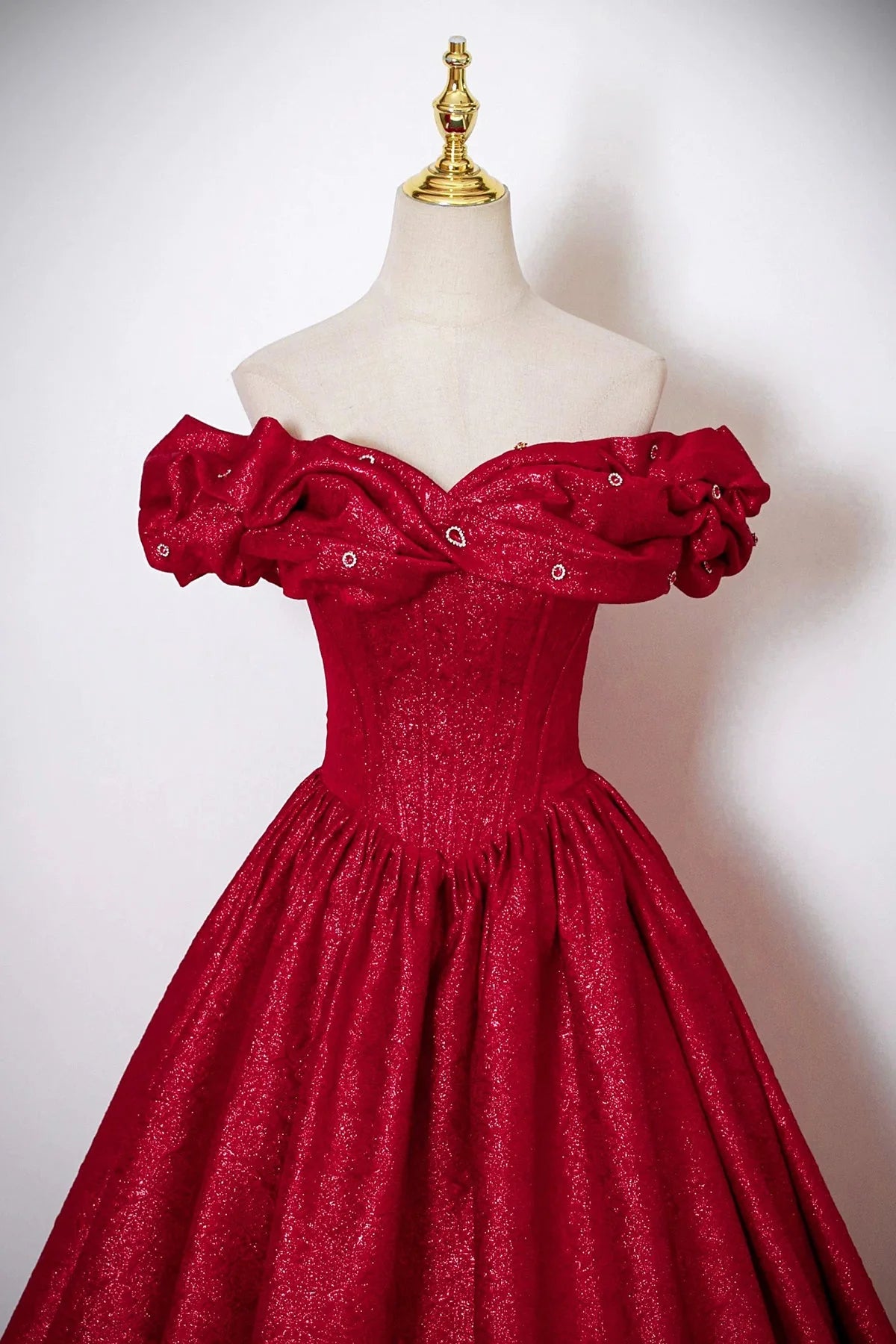 Satin Long Prom Dress A-Line Off the Shoulder Formal Evening Dress simple gentle atmospheric and unique desi Brin