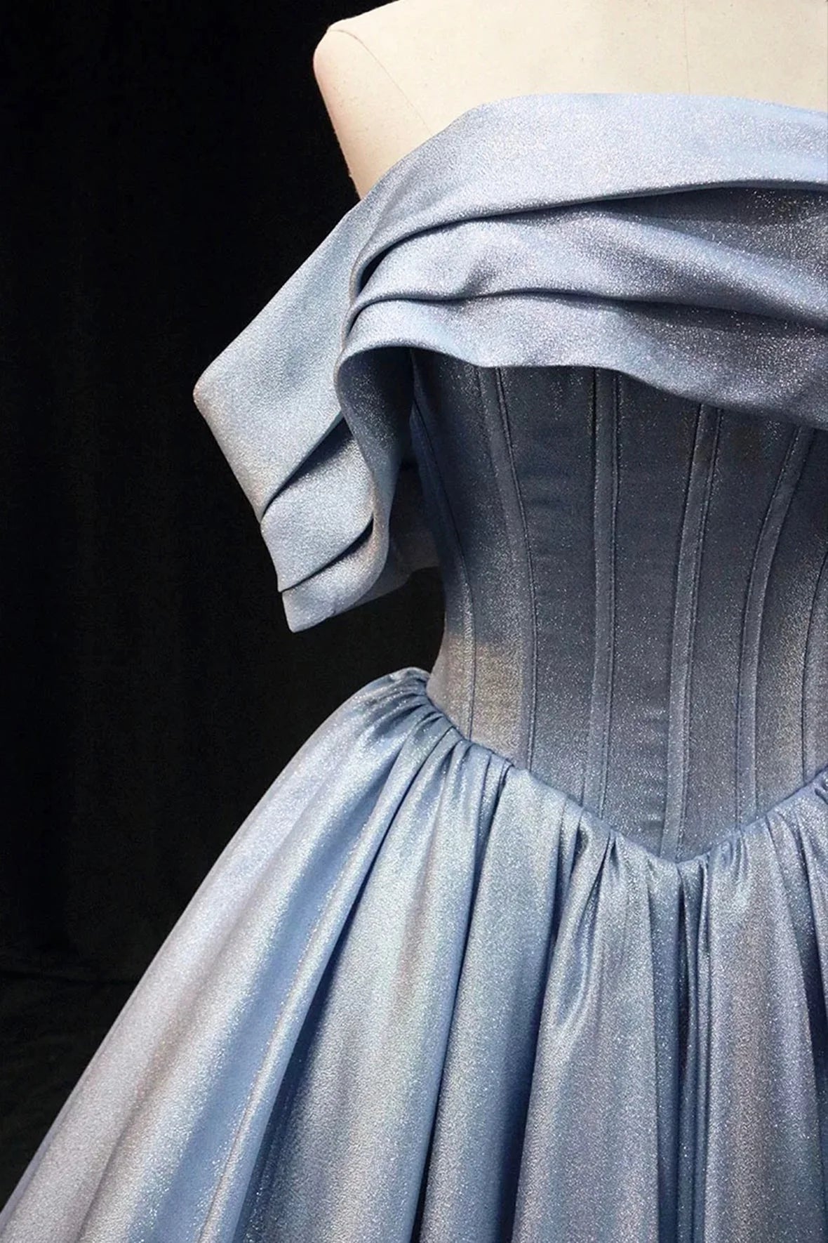 Satin Long Prom Dress Elegant Off the Shoulder Evening Party Dress simple gentle atmospheric and unique desi Bring