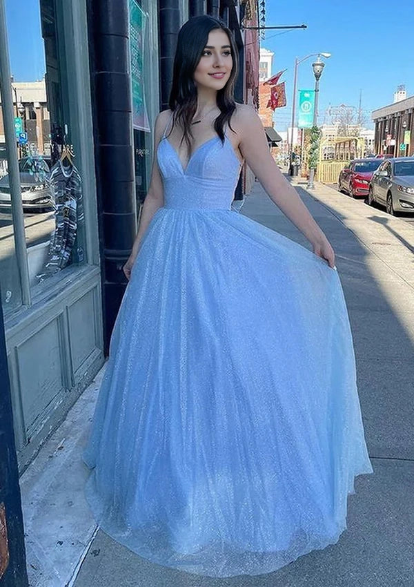 Satin Prom Dress/Evening Dress with Pleated Pockets - Ball Gown Sleeveless Scalloped Neck Sweep Train Simple gentle atmospheric and unique design