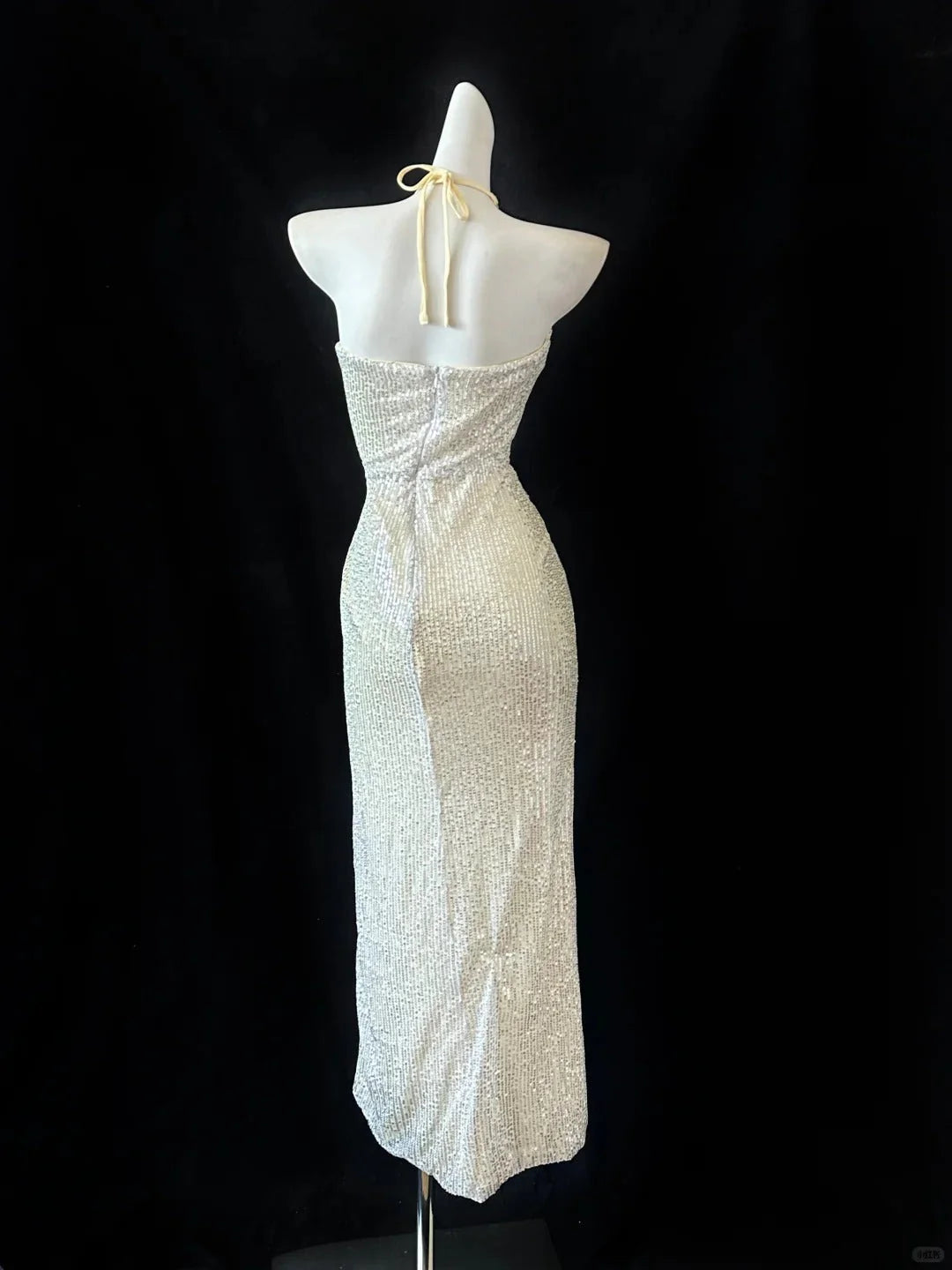 Sequin Elegant Long Ball Gown Evening Dress simple gentle atmospheric and unique desi Bring summer colors to enhance whiteness