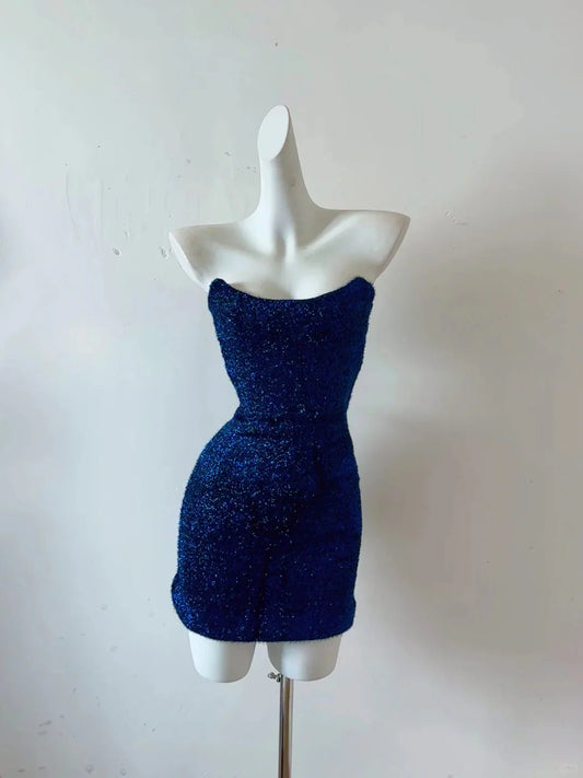 Sequined Homecoming Dress simple gentle atmospheric and unique desi Bring summer colors to enhance whiteness