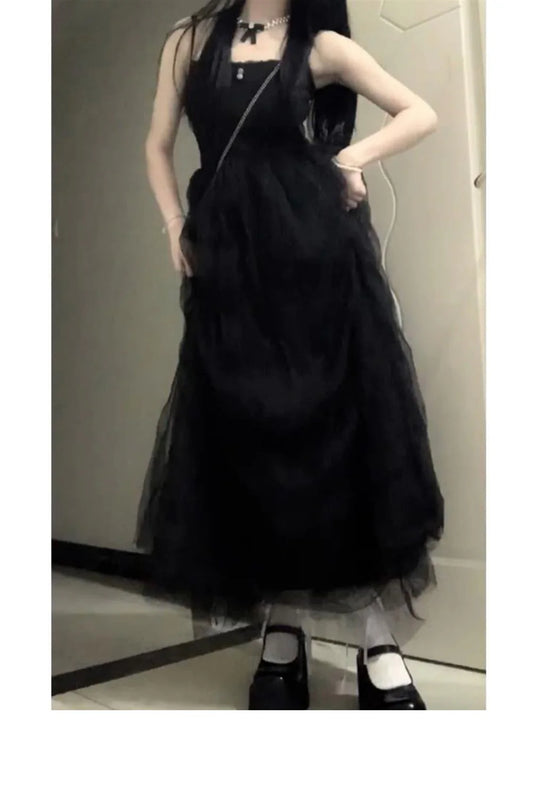 Sexy French A line Spaghetti Straps Christmas Dress Black Birthday Dresses Birthday Outfits simple gentle atmospheric and unique desi Bring summer colors to enhance whiteness