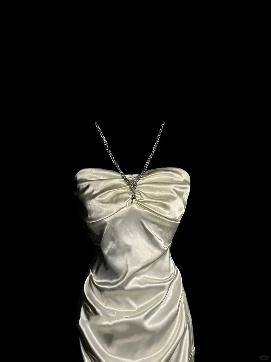 Shiny Fashion Suspender Short Satin Homecoming Dress Birthday Party Dress simple gentle atmospheric and unique desi Bring summer colors to enhance whiteness