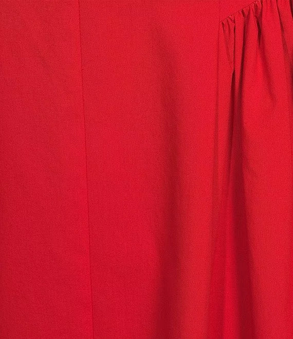 Short Puff Sleeve A-Line Maxi Dress simple gentle atmospheric and unique desi Bring summer colors to enhance whiteness