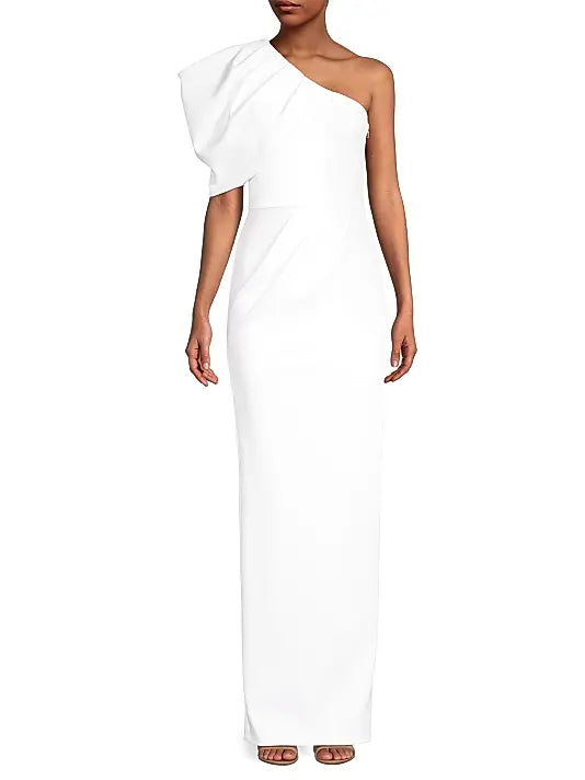 Shoulder Ruffle Evening GownEgan One-Shoulder Gown One-shoulder Evening Dress