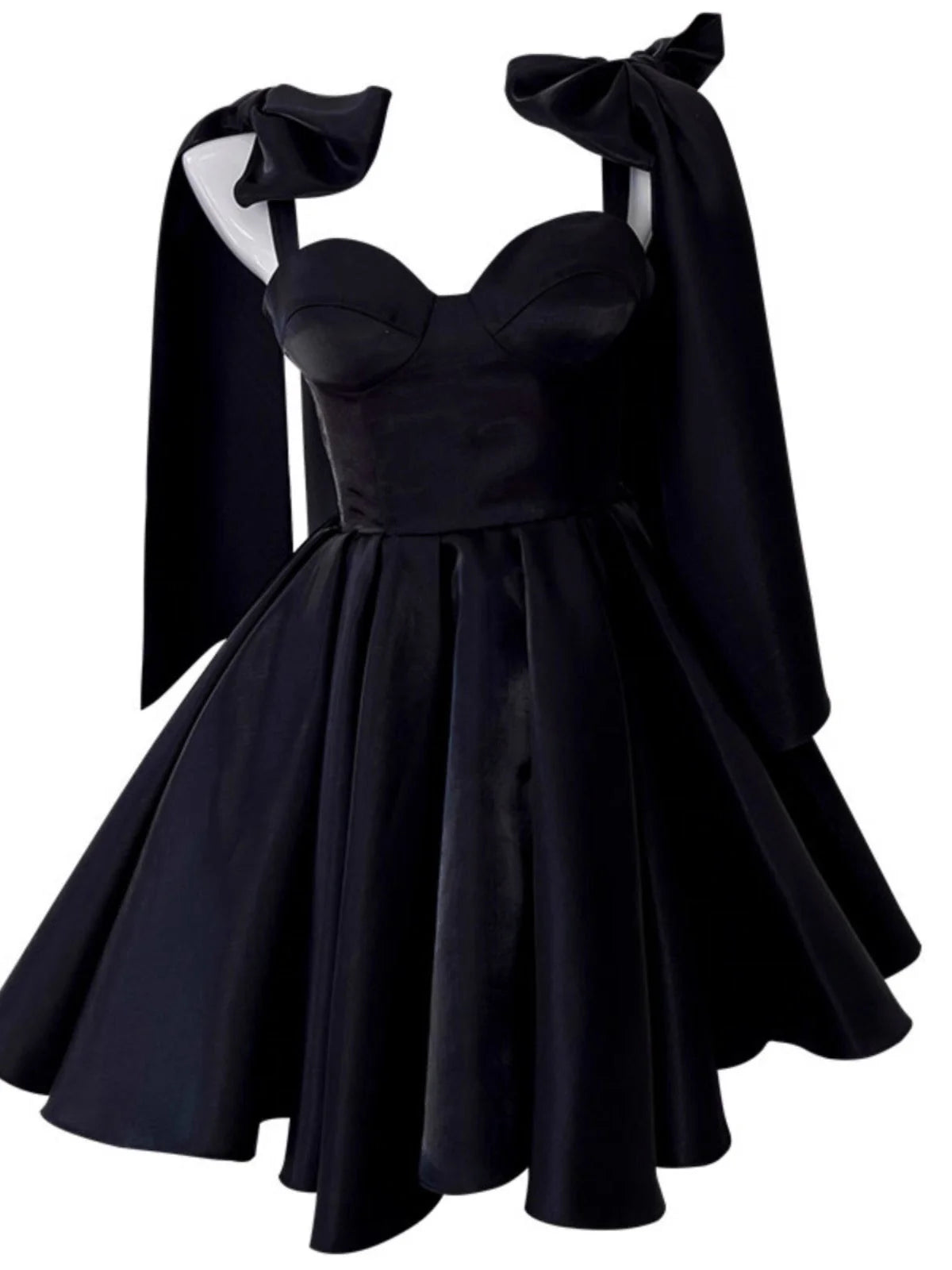 Simple A line Straps Little Black Dress Mini Short Formal Cocktail Dress Homecoming Dresses Summer Middle School Hoco Dress Homecoming Outfits 19th Birthday Outfit