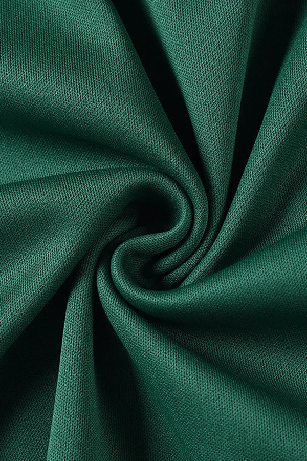 Simple Deep V Neck Green Party Dress Simple gentle atmospheric and unique design