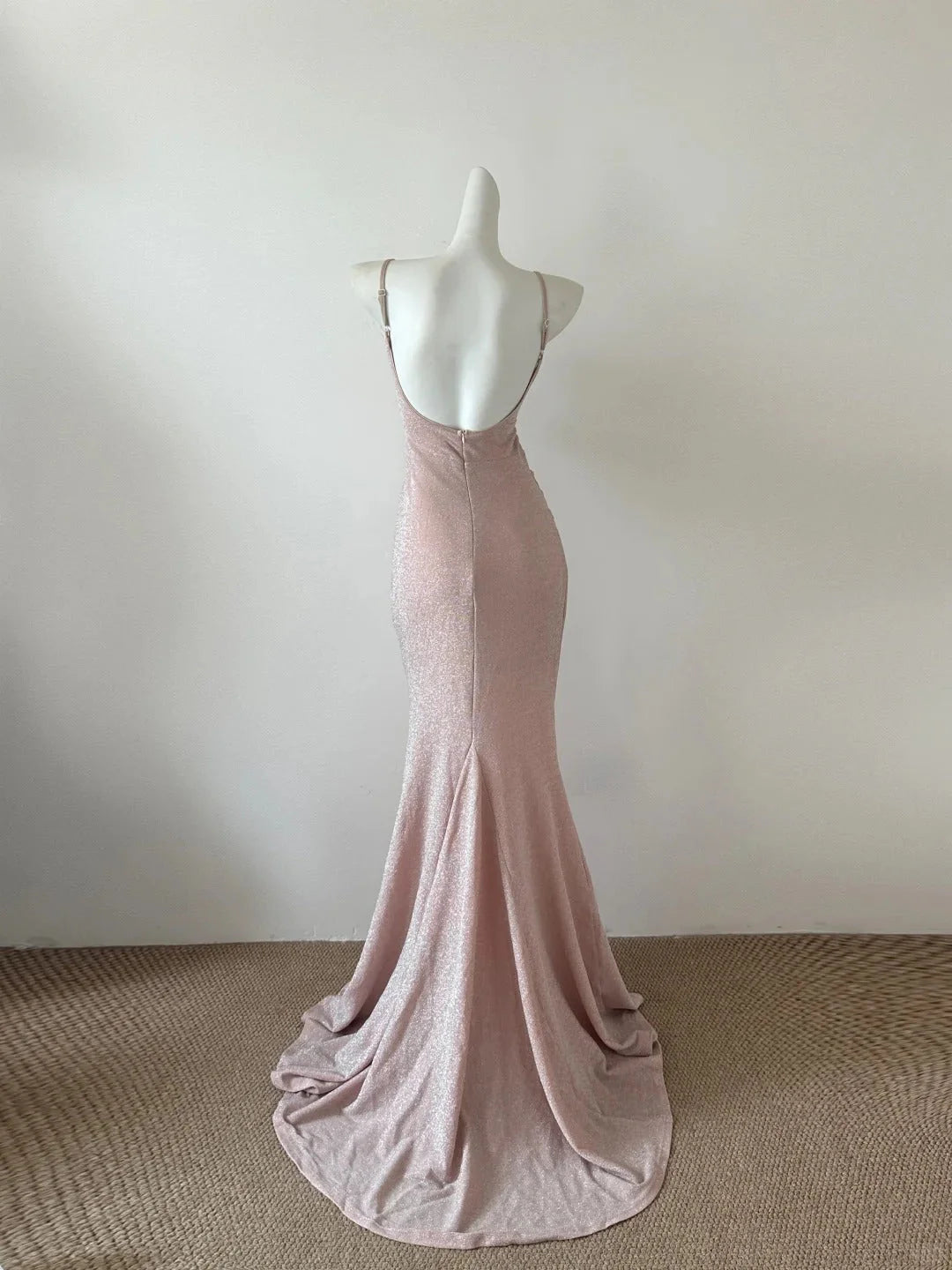 Simple Shiny Mermaid Elegant Long Ball Gown Evening Dress simple gentle atmospheric and unique desi Bring summer colors to enhance whiteness