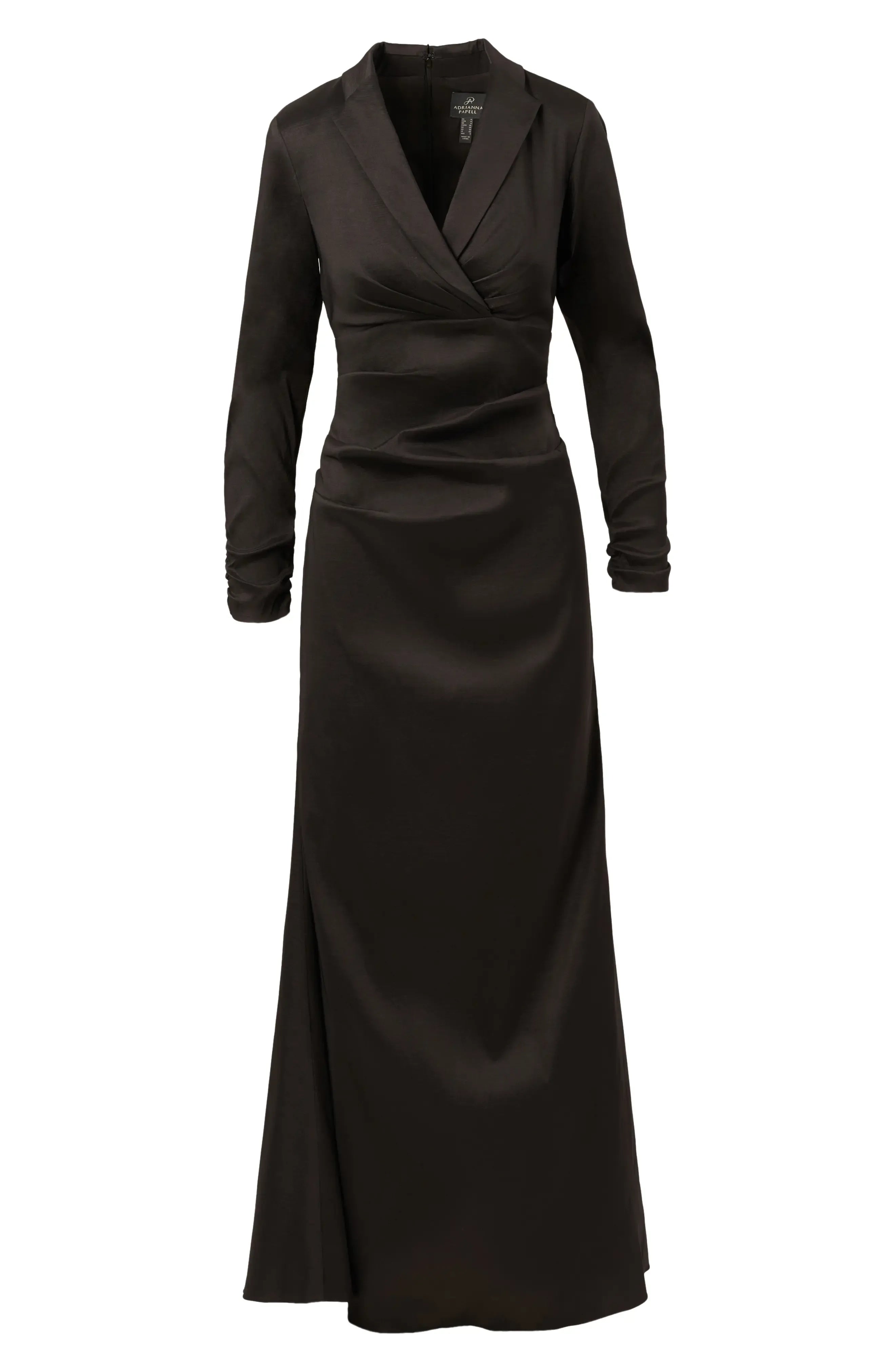 Sleek Mermaid Blazer Neck Long Sleeve Solid Back Floor Length For Sale Prom Dress