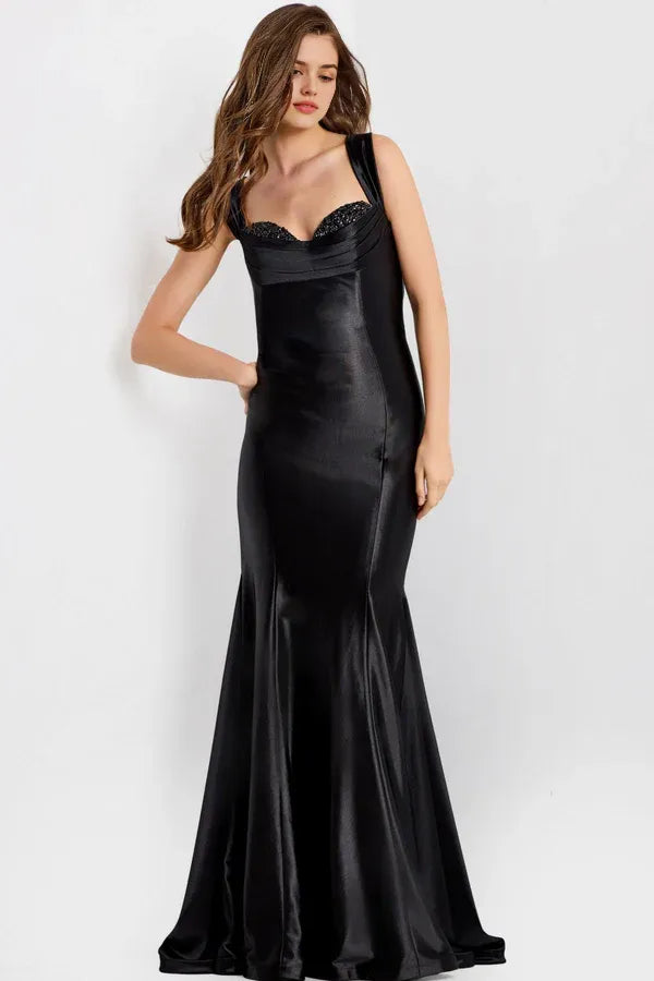 Sophisticated Mermaid Sweetheart Sleeveless Lace-Up-Back Floor-Length Prom Dress