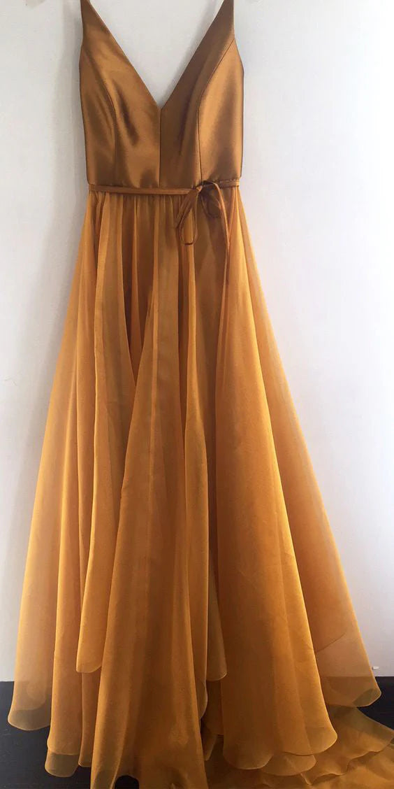 Spaghetti Straps A Line Tulle Long Prom Dress Evening Dres simple gentle atmospheric and unique desi Bring summer colors to enhance whiteness