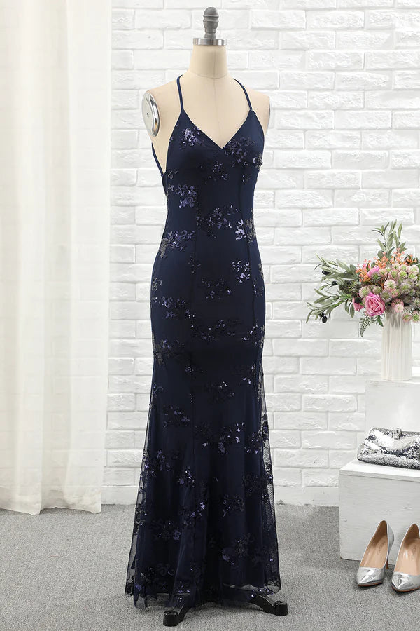 Spaghetti Straps Mermaid Party Dress simple gentle atmospheric and unique desi