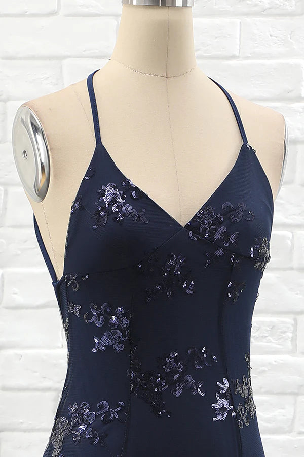 Spaghetti Straps Mermaid Party Dress simple gentle atmospheric and unique desi