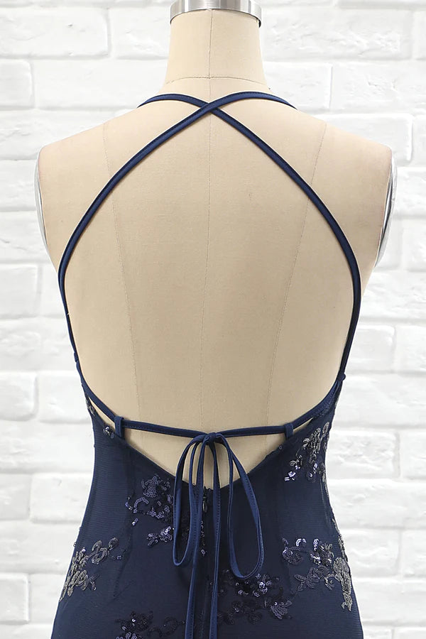 Spaghetti Straps Mermaid Party Dress simple gentle atmospheric and unique desi