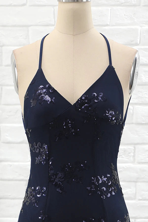 Spaghetti Straps Mermaid Party Dress simple gentle atmospheric and unique desi