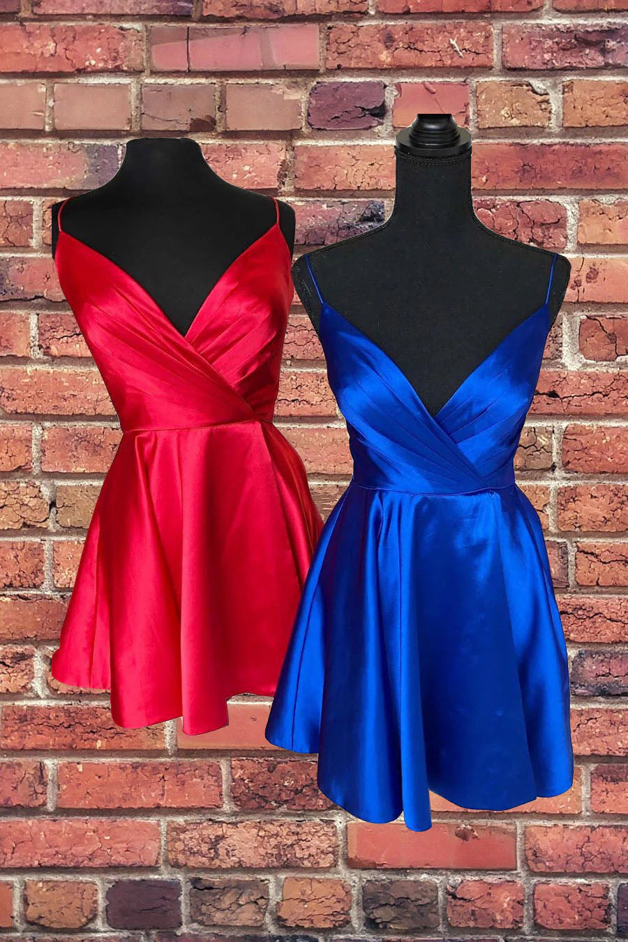 Spaghetti Straps Satin Homecoming Dresses Mini Prom Dress simple gentle atmospheric and unique desi Bring summer colors to enhance whiteness