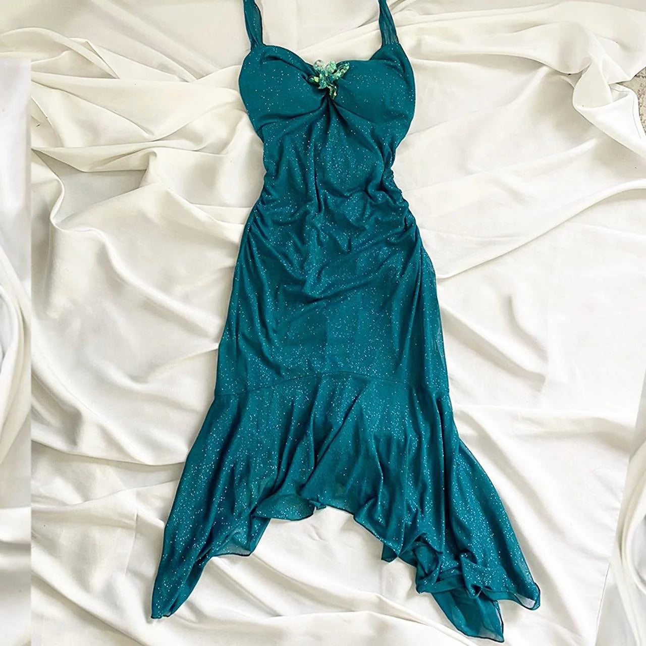 Sparkling Fairy Short Chiffon Homecoming Dress Birthday Dress simple gentle atmospheric and unique desi Bring summer colors to enhance whiteness