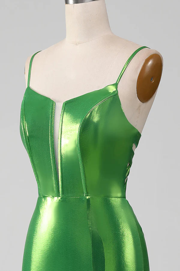 Sparkly Hot Mermaid Simple Prom Dress With Slit simple gentle atmospheric and unique desi