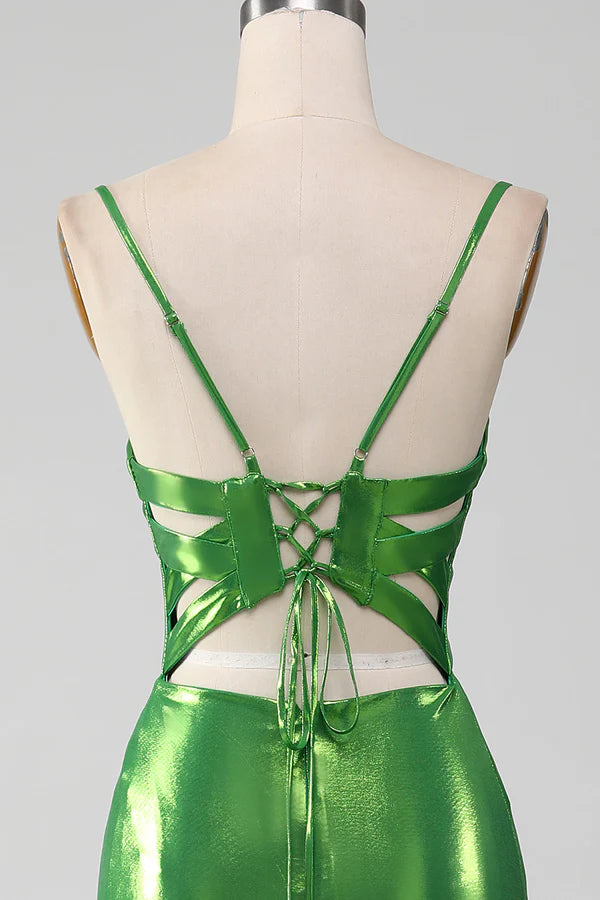 Sparkly Hot Mermaid Simple Prom Dress With Slit simple gentle atmospheric and unique desi