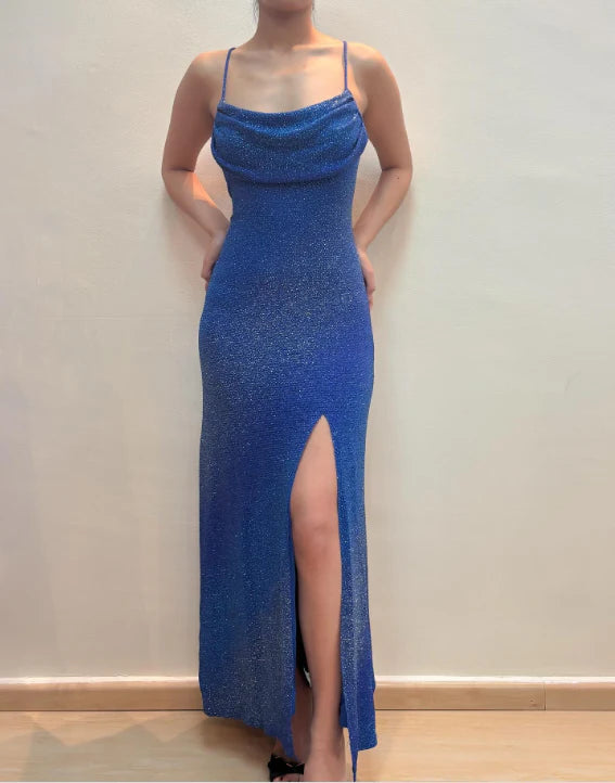 Strap pleated A-line sleeveless long Homecoming Dresses