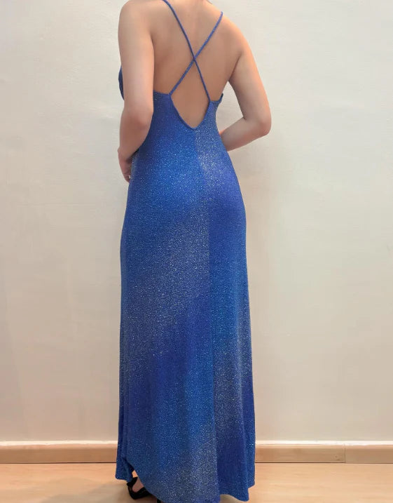 Strap pleated A-line sleeveless long Homecoming Dresses