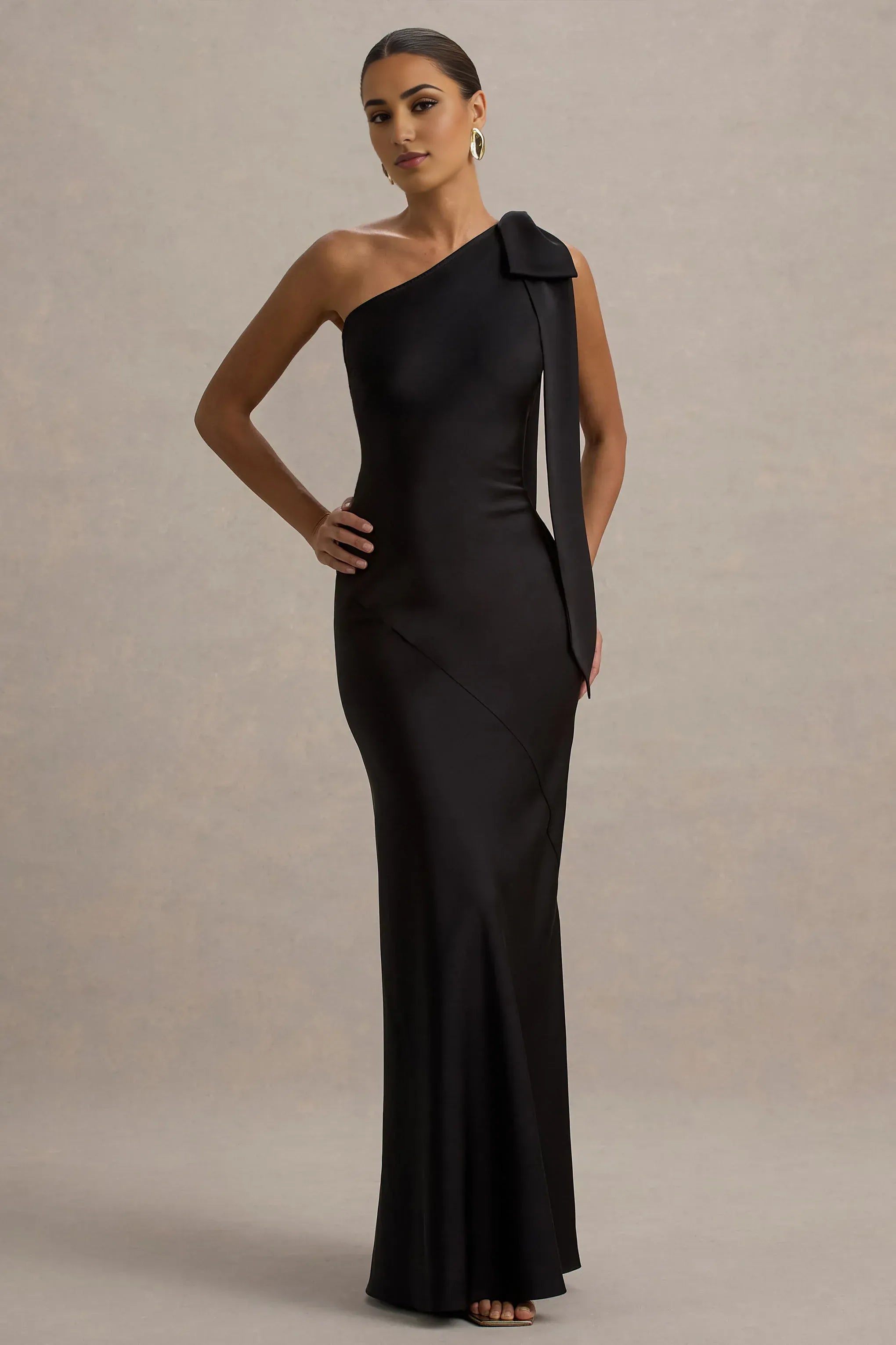 Striking Sheath One Shoulder Sleeveless Open Back Floor Length For Women  Evening Dress