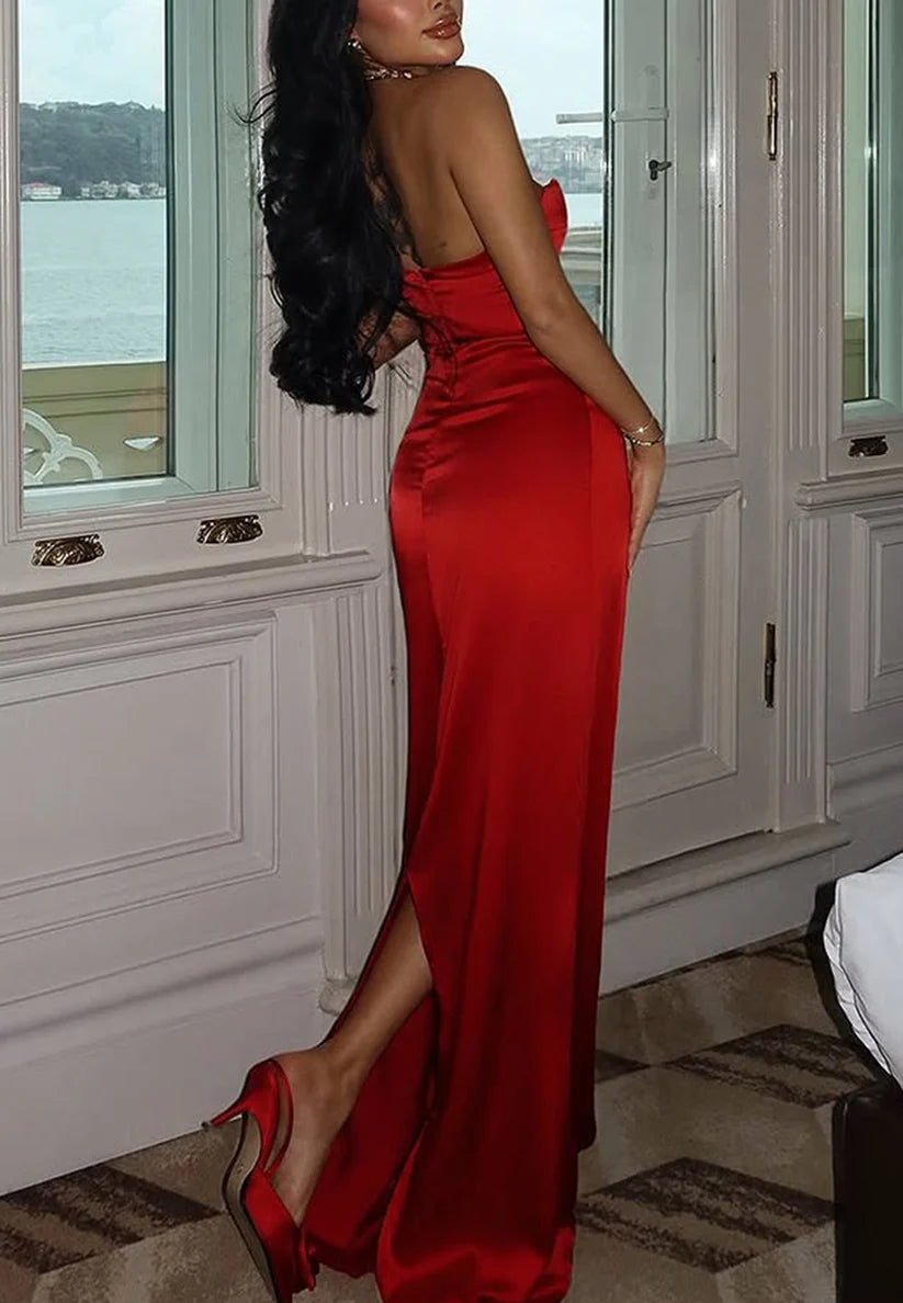 Sweetheart Sleeveless Prom Dress Sleek Mermaid Evening Dress simple gentle atmospheric and unique desi Bring summer colors to enhance whiteness