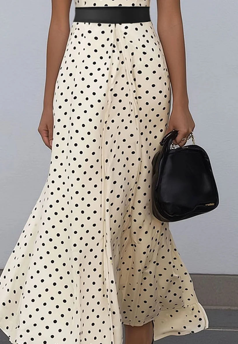 V-Neck Cap Sleeves Casual A-Line Wedding Guest Dress simple gentle atmospheric and unique desi Bring summer colors to enhance whiteness