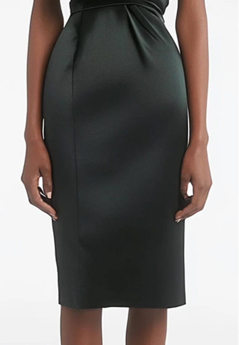 V-Neck Cap Sleeves Wraps Sleek Knee-Length Casual Cocktail Dress simple gentle atmospheric and unique desi Bring summer colors to enhance whiteness