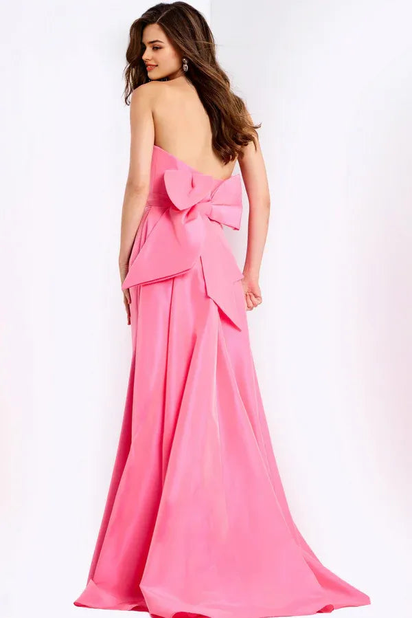 Vintage Mermaid Strapless Sleeveless Open-Back Floor-Length Prom Dress