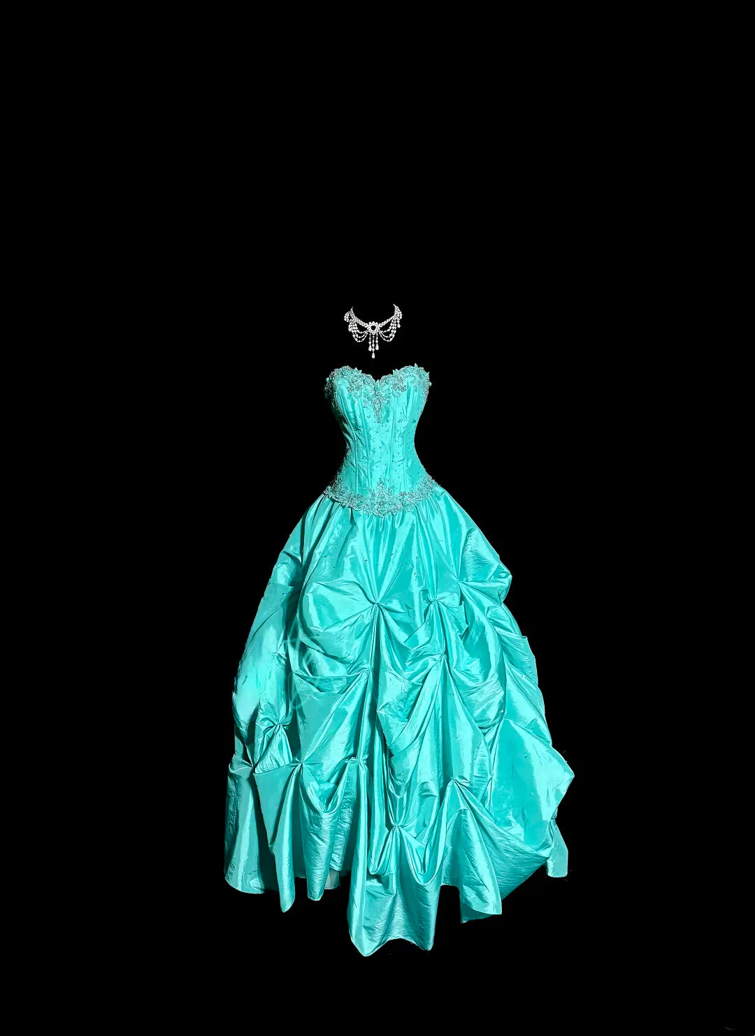 Vintage Ball Gown Sweetheart Blue Taffeta Long Puffy Skirt Long Prom Dresses Party Dress 21st Birthday Outfits Graduation Dresses