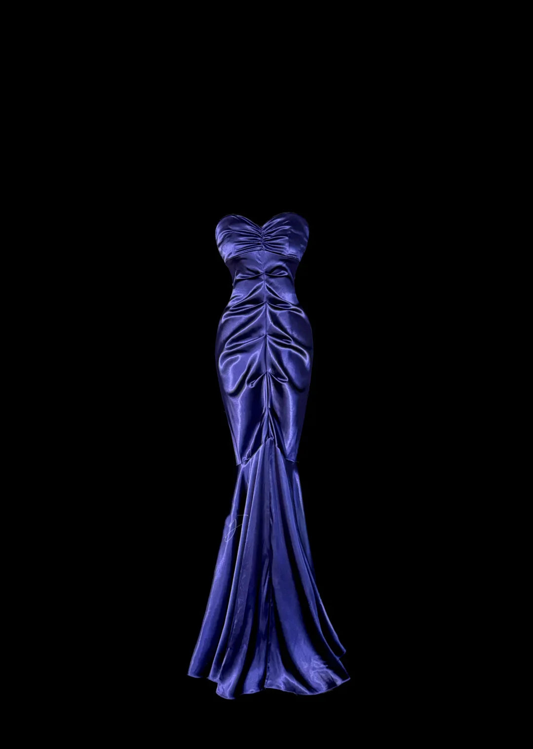 Vintage Classy Mermaid Sweetheart Grape Satin Sleeveless Pleated Long Evening Dress Prom Dresses simple gentle atmospheric and unique desi Bring summer colors to enhance whiteness