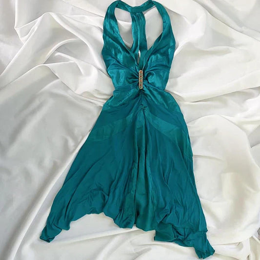 Vintage Fairy Short Satin Homecoming Dress Party Dress simple gentle atmospheric and unique desi Bring summer colors to enhance whiteness