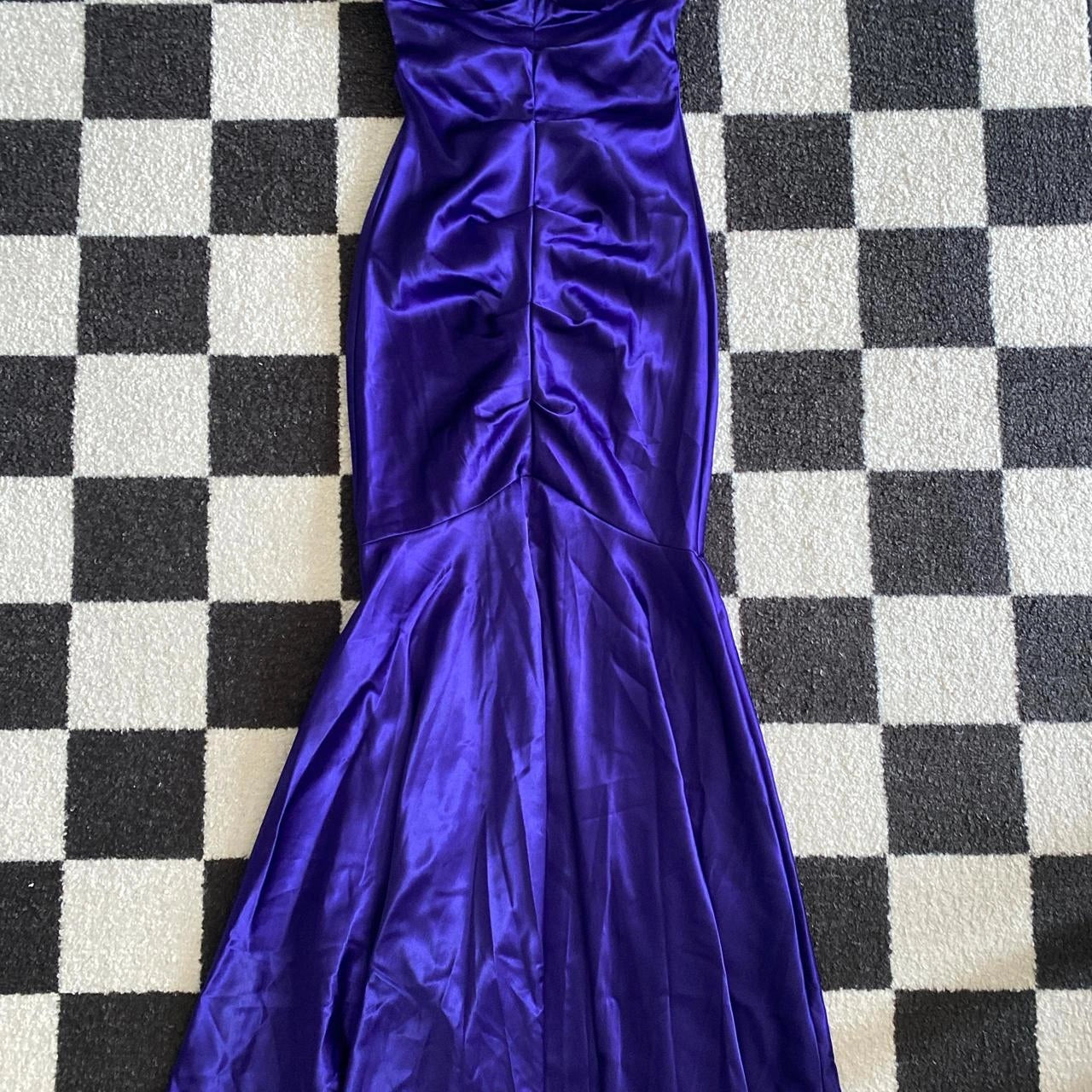 Vintage Fashion Shiny Rhinestone Elegant Long Satin Ball Gown Evening Dress Birthday Party Dress  simple gentle atmospheric and unique desi Bring summer colors to enhance whiteness