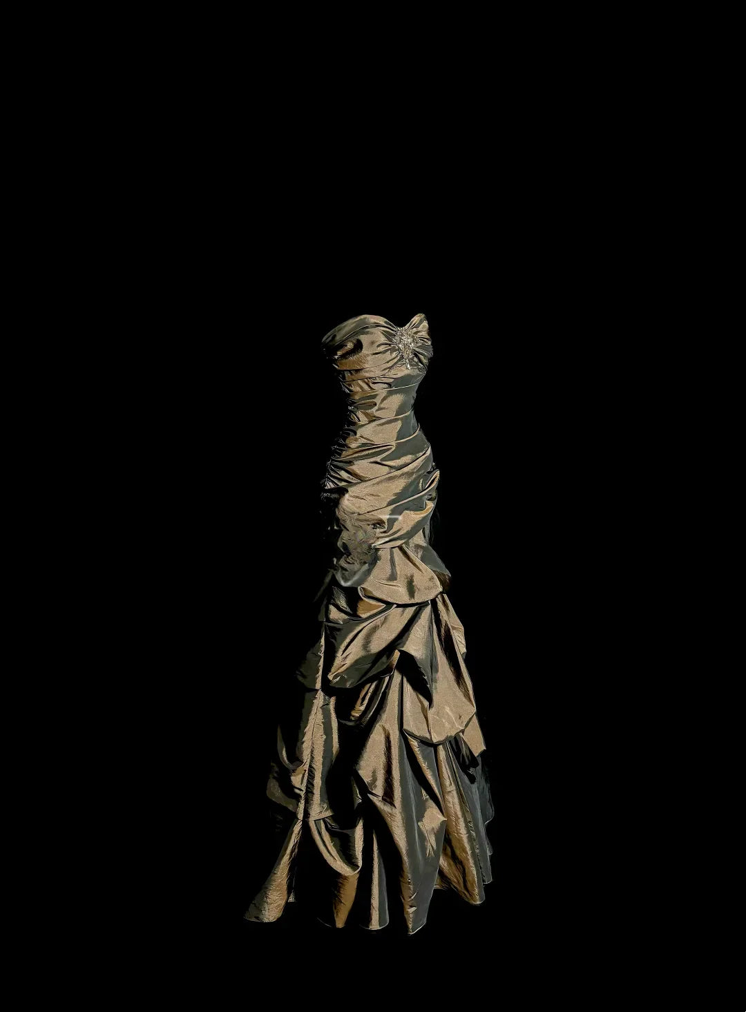 Vintage Mermaid Sweetheart Olive Green Taffeta Long Puffy Skirt Long Prom Dresses Party Dress 21st Birthday Outfits Graduation Dresses