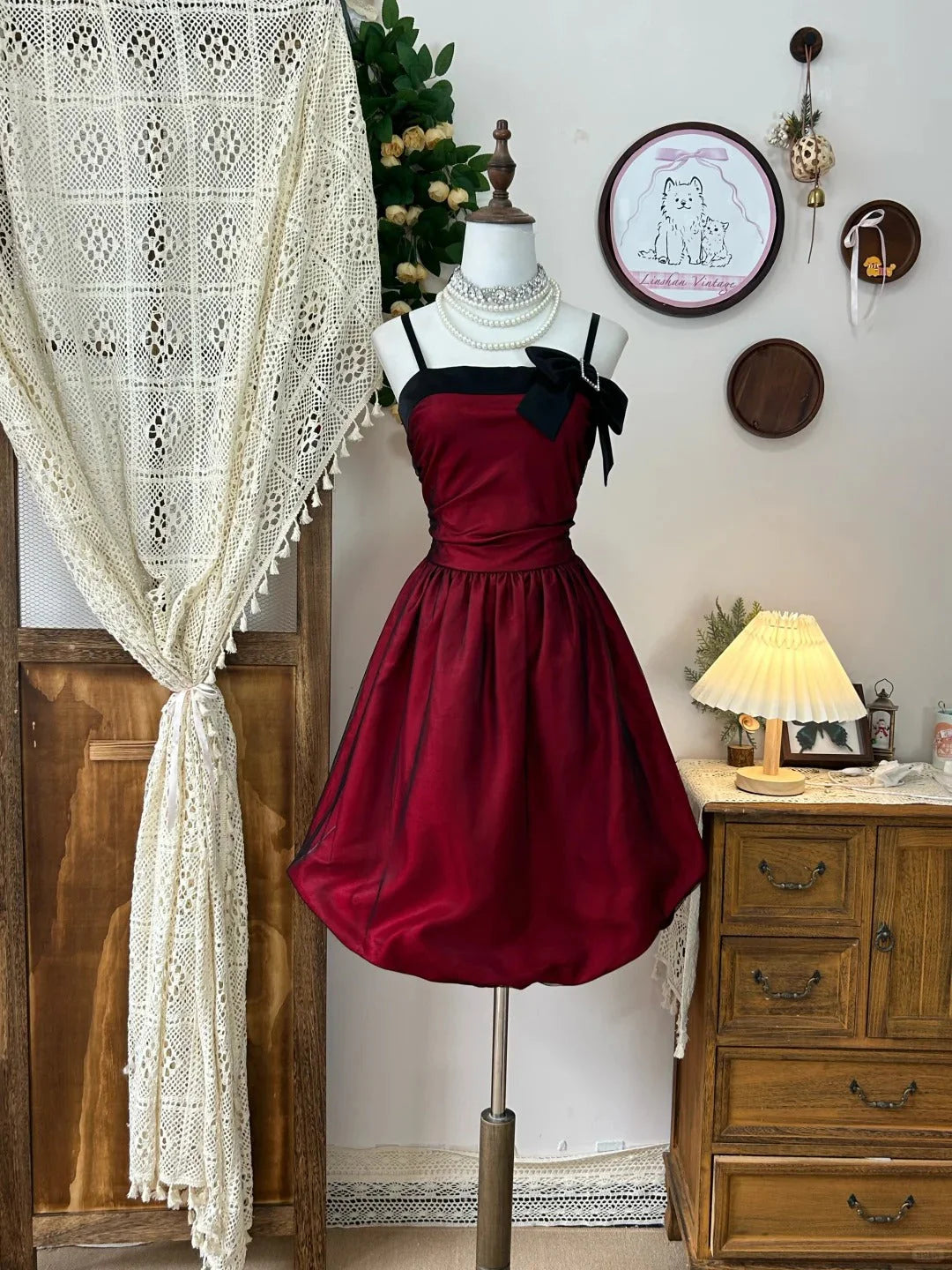 Vintage Short Party Dress Cocktail Dresses Homecoming Dress simple gentle atmospheric and unique desi Brin