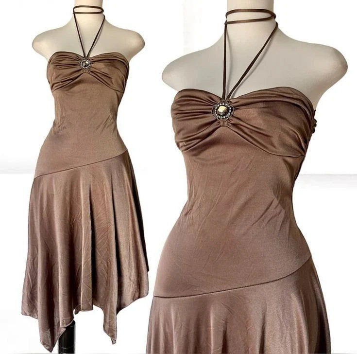 Vintage Short Party Dress Cocktail Dresses Homecoming Dress simple gentle atmospheric and unique desi Brin