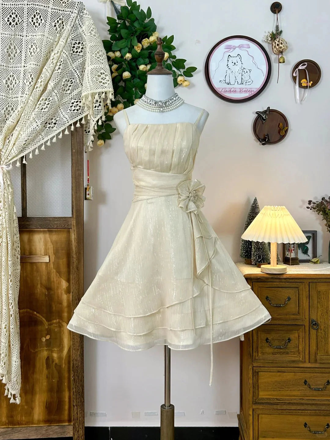 Vintage Short Party Dress Cocktail Dresses Homecoming Dress simple gentle atmospheric and unique desi Brin