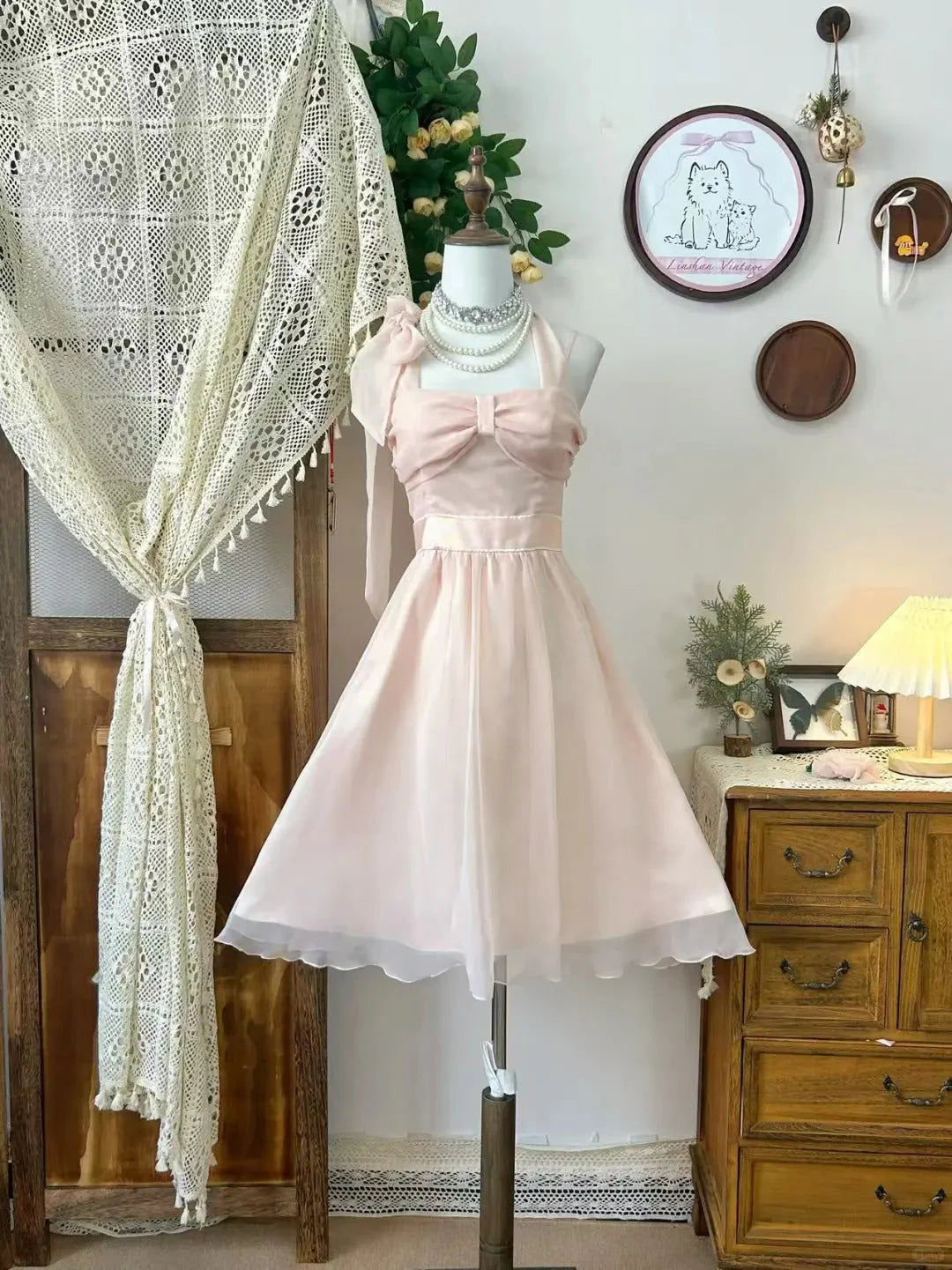 Vintage Short Party Dress Cocktail Dresses Homecoming Dress  simple gentle atmospheric and unique desi Brin