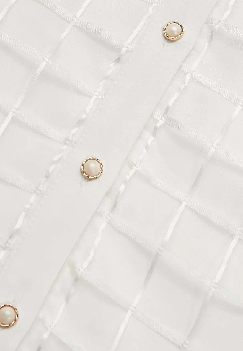 White Shirt Dress Shirt Collar Long Sleeve Balloon Sleeve Sheath Midi Dress simple gentle atmospheric and unique desi Bring summer colors to enhance whiteness