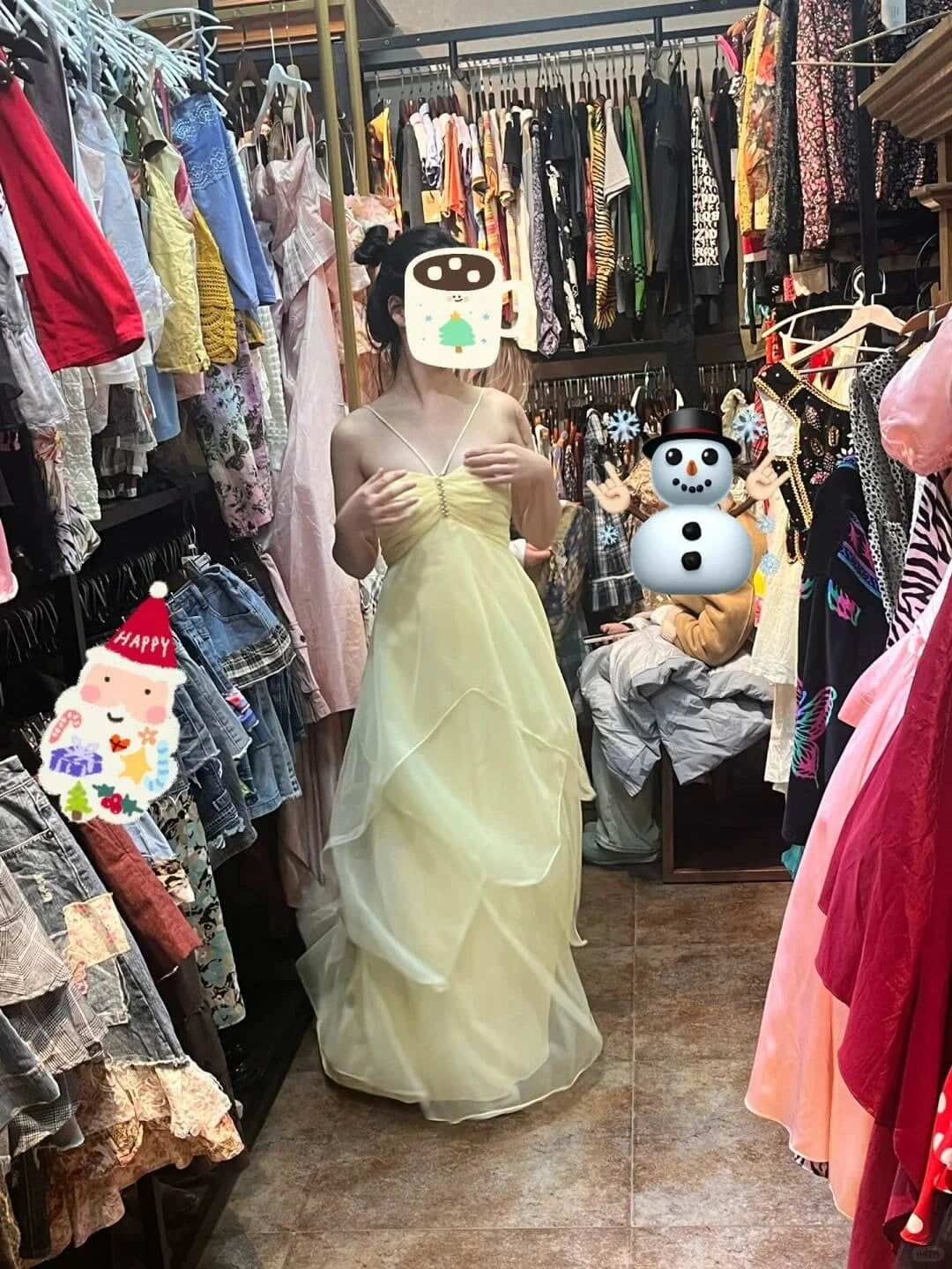 Yellow Chiffon Maxi Dress Strapless Ruffled Formal Dresses simple gentle atmospheric and unique desi Bring summer colors to enhance whiteness