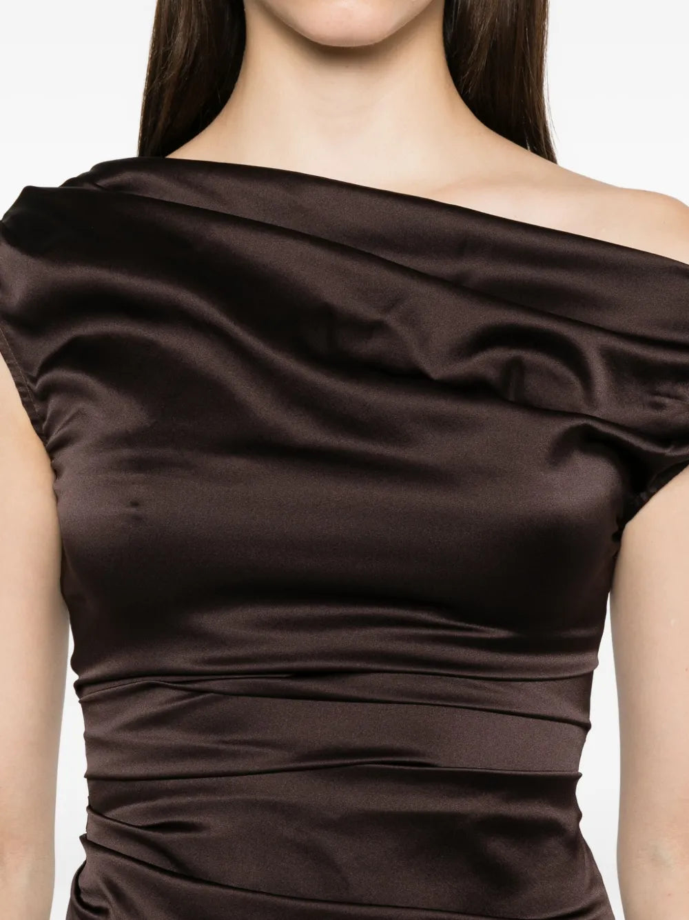 cowl-neck draped dress  simple gentle atmospheric and unique desi Bring summer colors to enhance whiteness