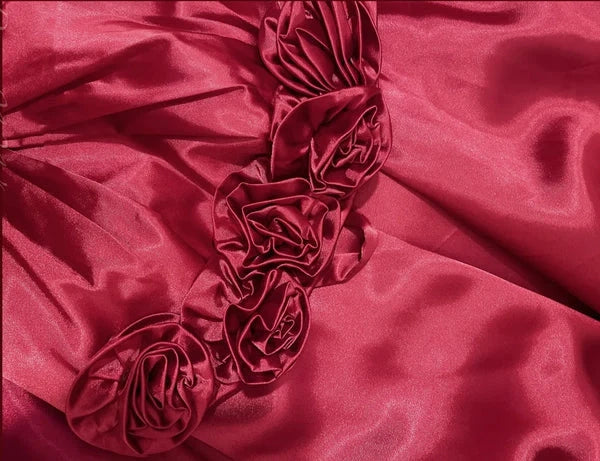 delicate floral long elegant satin ball gown evening dress simple gentle atmospheric and unique desi Bring summer colors to enhance whiteness