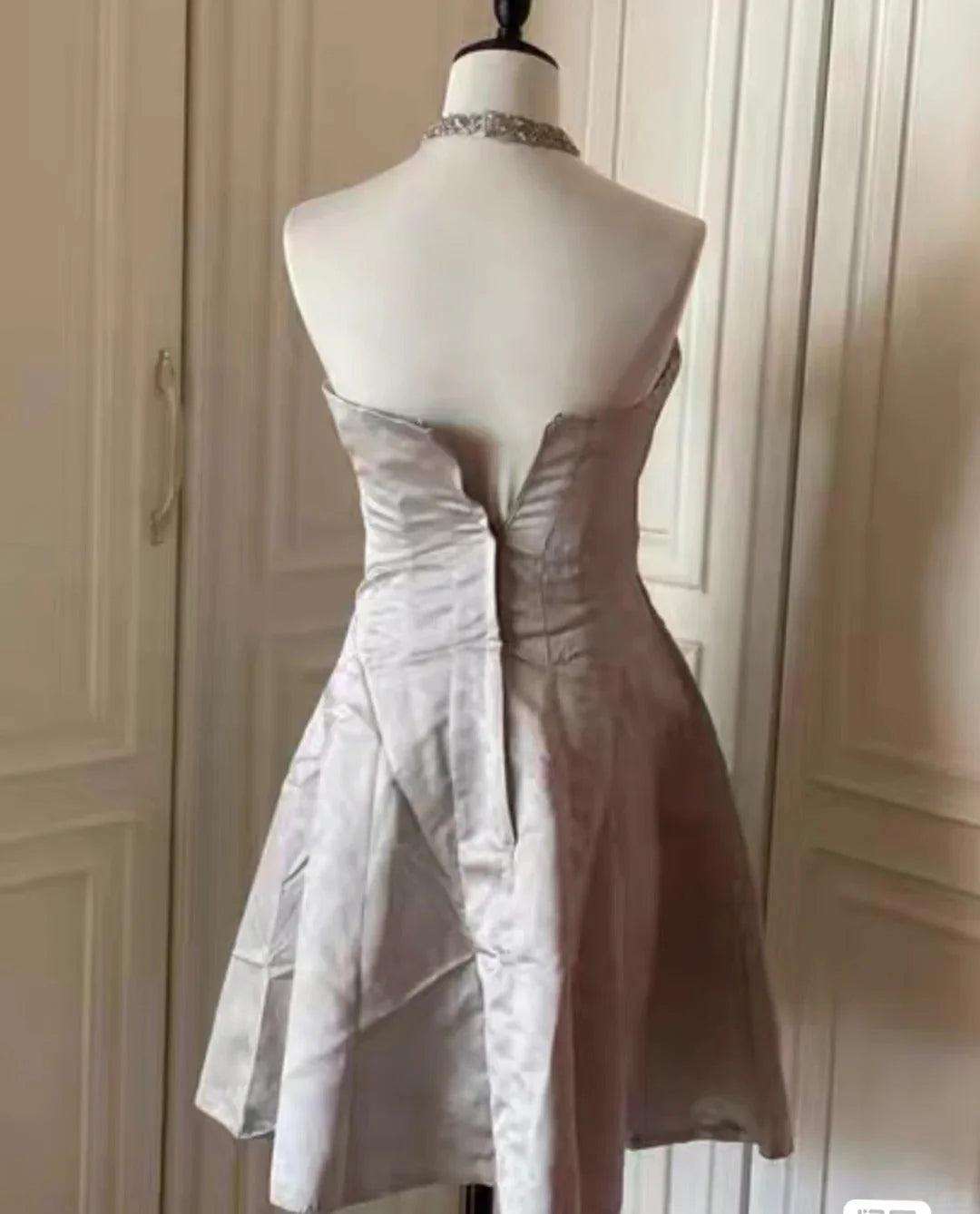 elegant bow short homecoming dress dress skirt prom dress evening dress simple gentle atmospheric and unique desi Bring summer colors to enhance whiteness