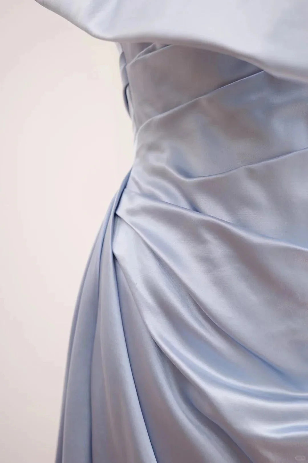 fashion long satin Prom dress evening dress simple gentle atmospheric and unique desi Bring summer colors to enhance whiteness ﻿