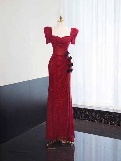 gorgeous shiny long floor-length sequined ball gown evening simple gentle atmospheric and unique desi Bring summer colors to enhance whiteness