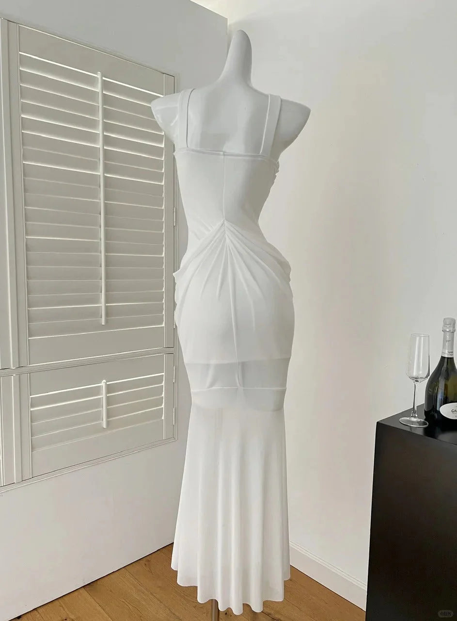 heavy diamond halter dress long chiffon ball gown evening dress prom dress  simple gentle atmospheric and unique desi Bring summer colors to enhance whiteness