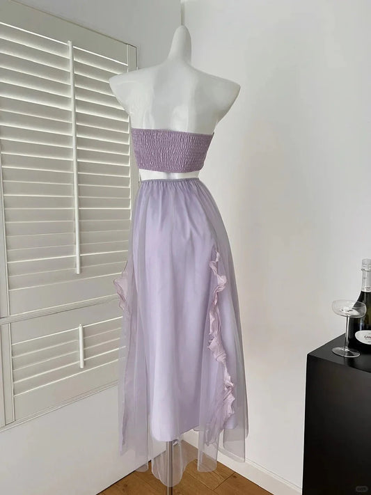 long homecoming dress party dress birthday dress simple gentle atmospheric and unique desi Bring summer colors to enhance whiteness