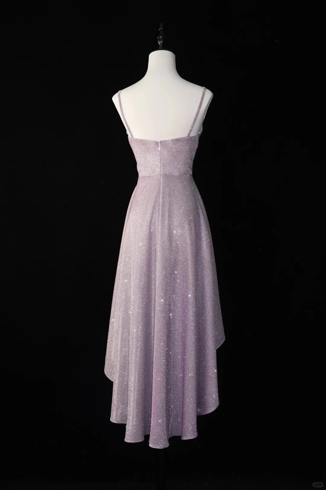 shiny homecoming dress short front and long back satin swing collar smart coming of age simple gentle atmospheric and unique desi Bring summer colors to enhance whiteness